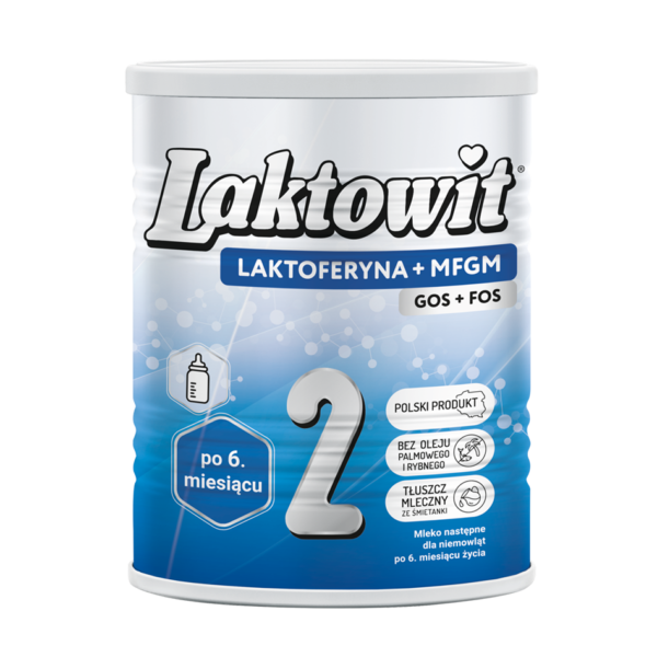 Laktowit 2 z laktoferyną i MFGM. Polskie mleko dla niemowląt od 6 miesiąca życia