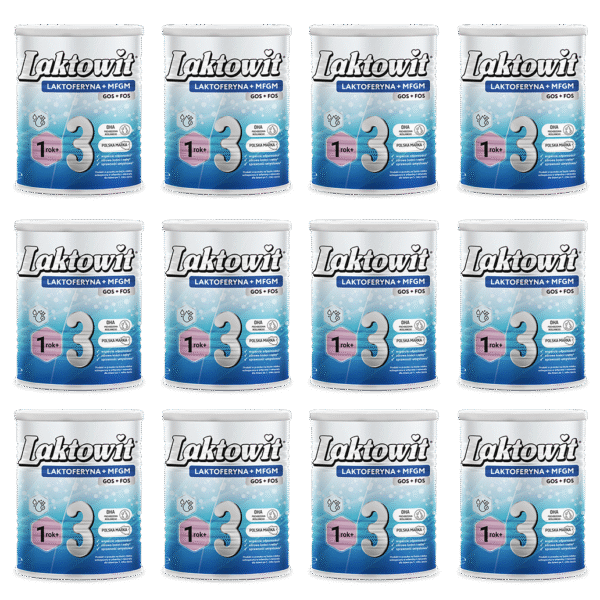 Laktowit 3 LAKTOFERYNA+MFGM (zestaw 12x400g)