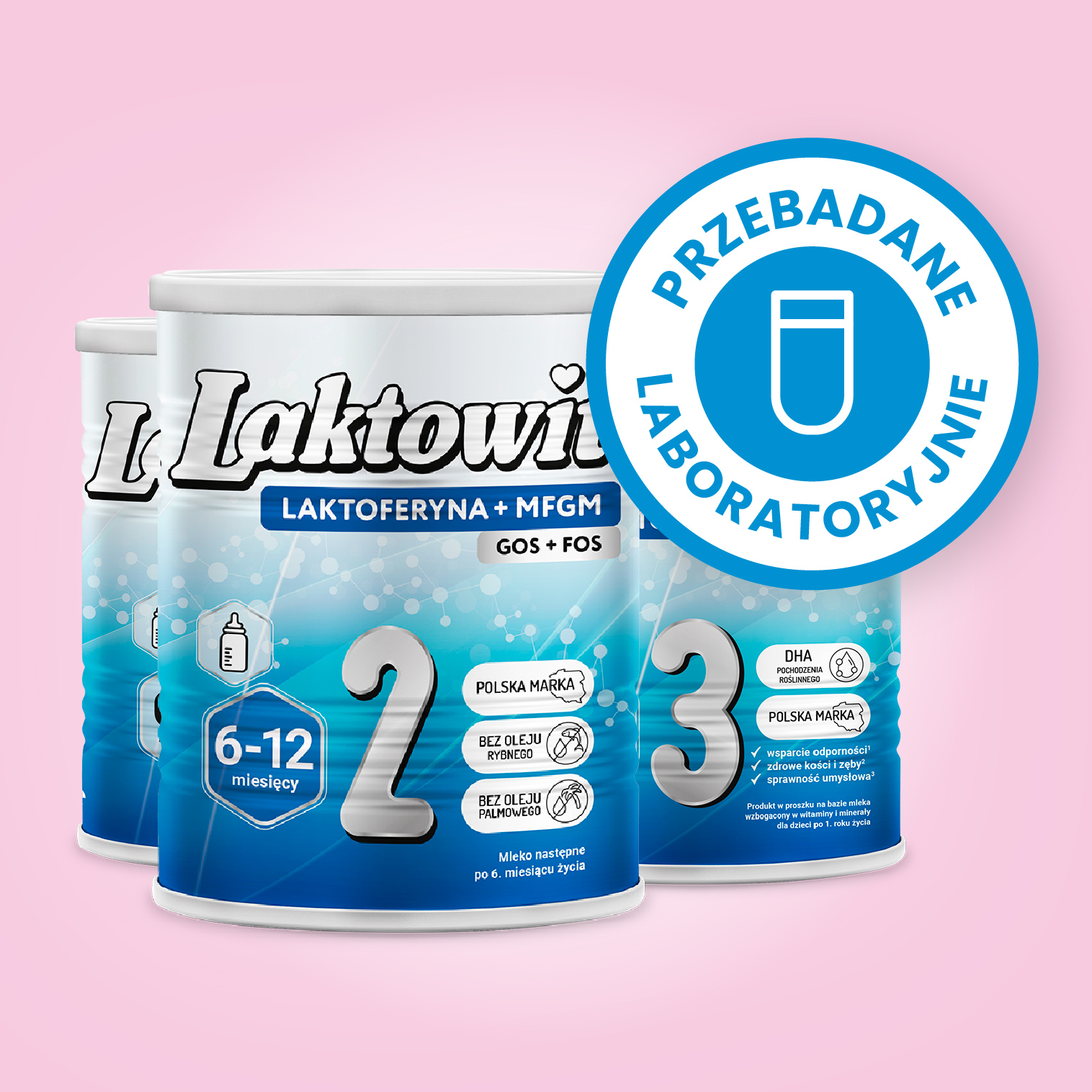 Laktowit LAKTOFERYNA+MFGM mleko do żywienia niemowląt i dzieci, wspiera odporność i rozwój poznawczy.