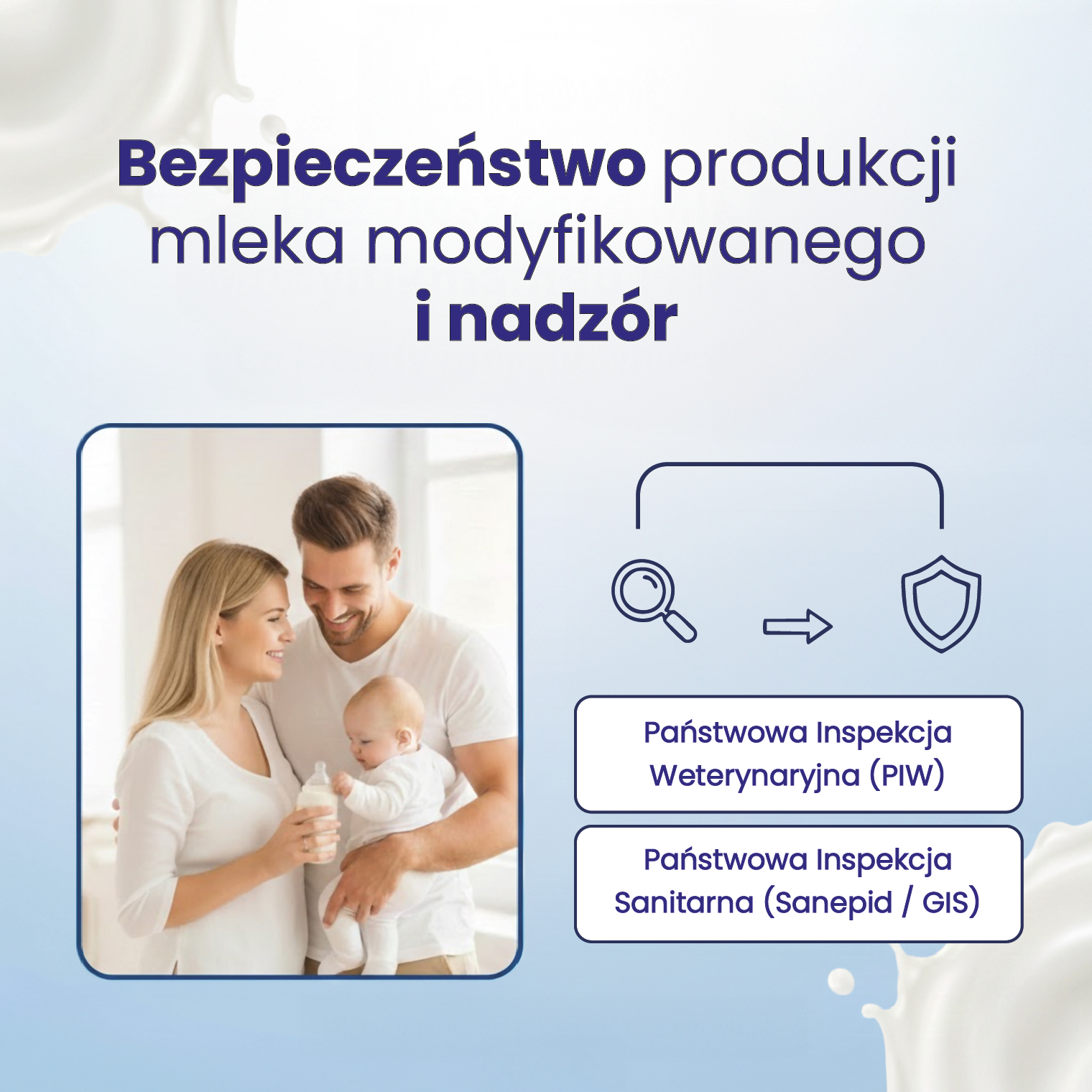 Bezpieczeństwo mleka modyfikowanego GIS Sanepid Polskie mleko